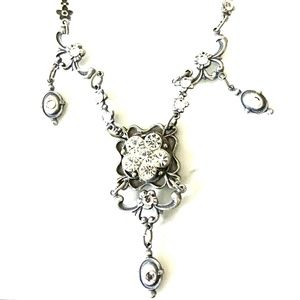 Vintage Style Chandelier Rhinestone Necklace